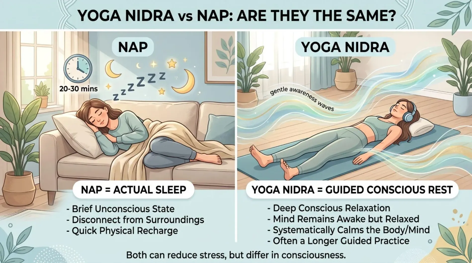 Yoga Nidra vs Sleep Difference Explained: 7 Helpful Facts