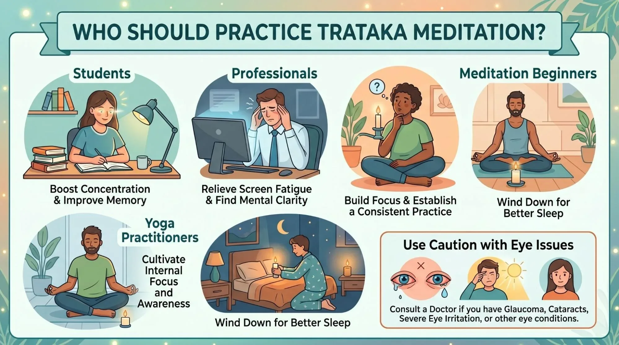 9 Trataka Meditation Candle Gazing Benefits & Safe Steps