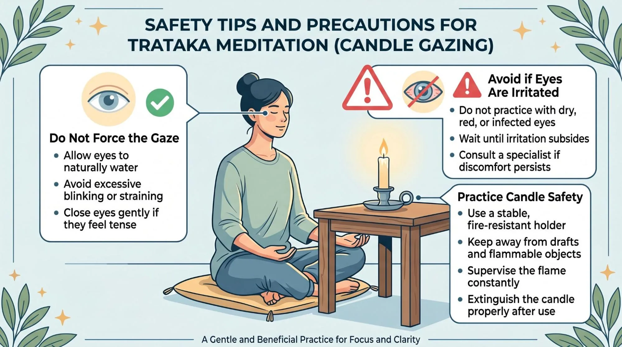 9 Trataka Meditation Candle Gazing Benefits & Safe Steps