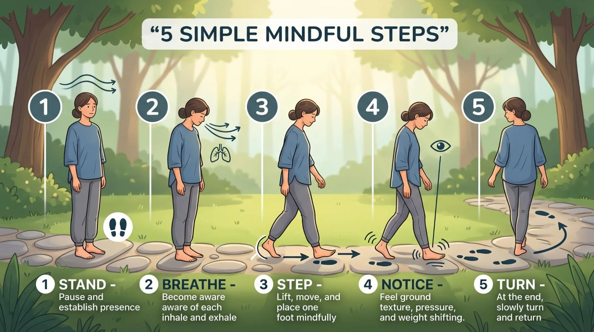 Walking Meditation How to Practice: 7 Calm Steps