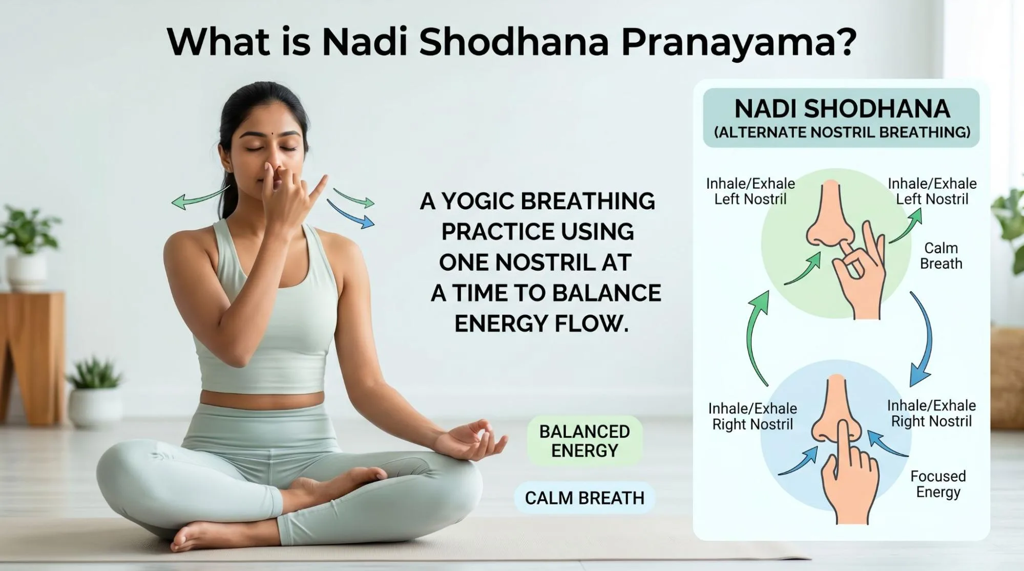 7 Nadi Shodhana Pranayama Benefits, Steps & Safety Tips