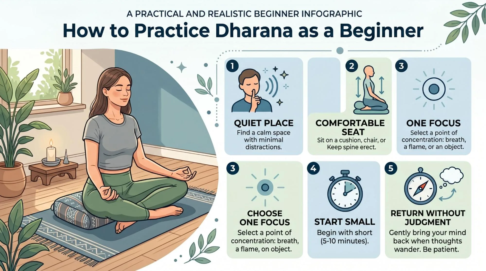 What Is Dharana in Yoga? 6 Easy Steps to Build Focus
