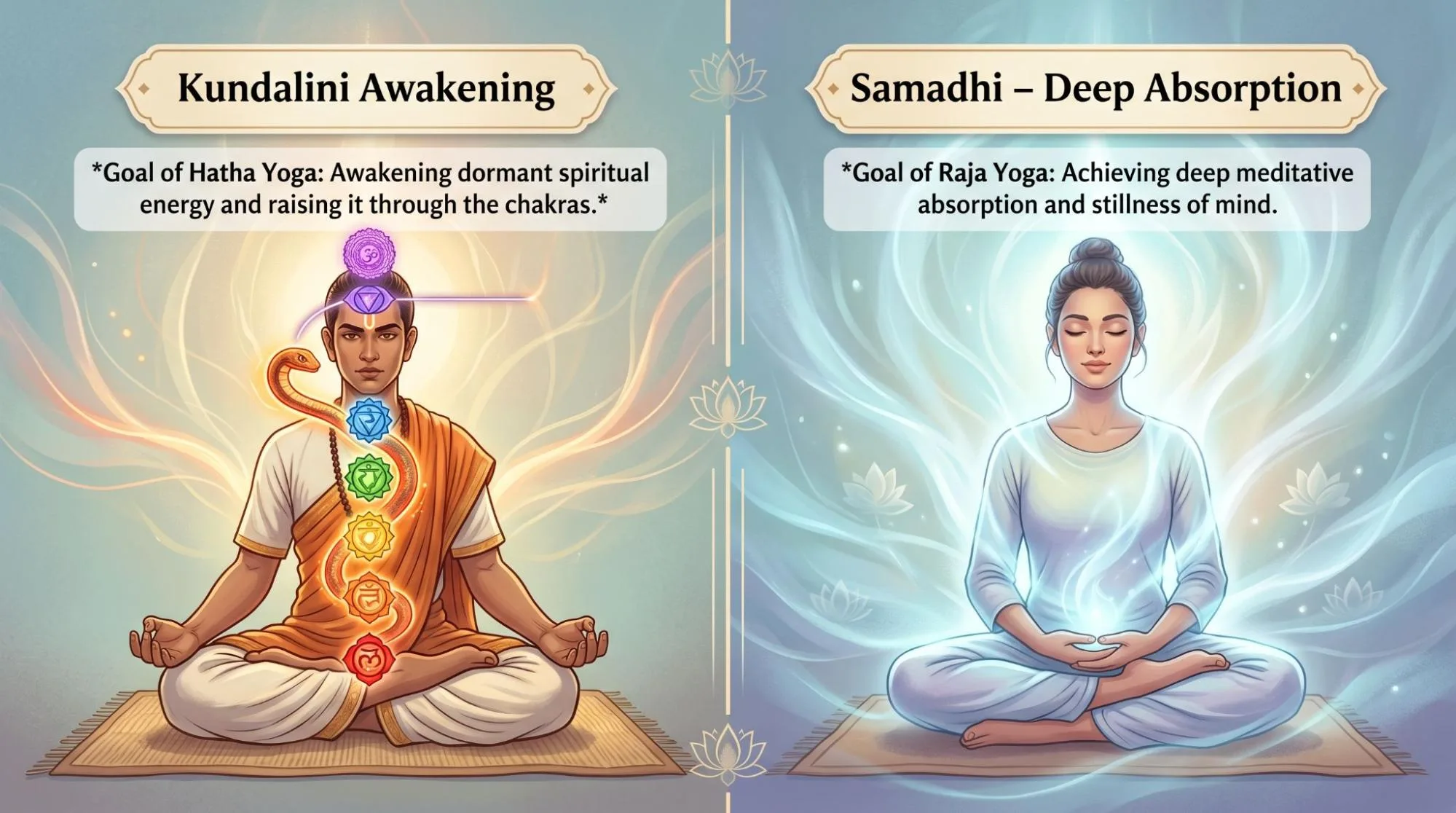 Difference Between Hatha and Raja Yoga: 7 Easy Points
