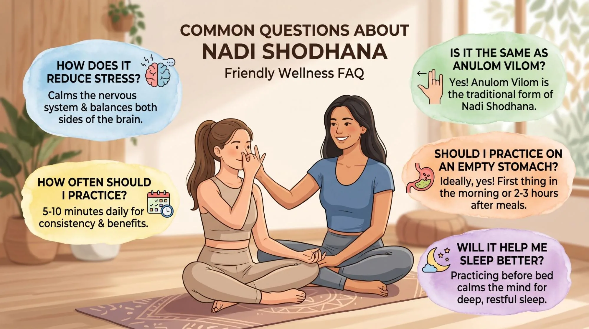 7 Nadi Shodhana Pranayama Benefits, Steps & Safety Tips