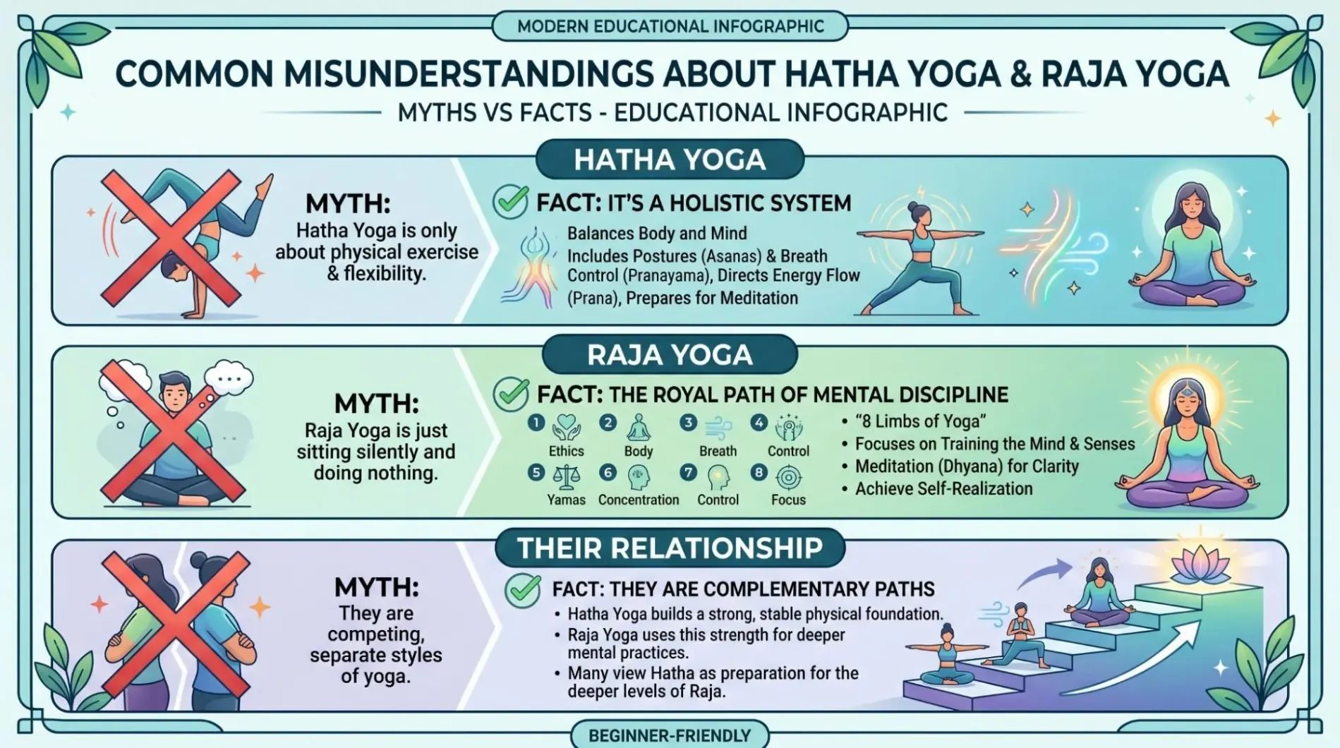 Difference Between Hatha and Raja Yoga: 7 Easy Points