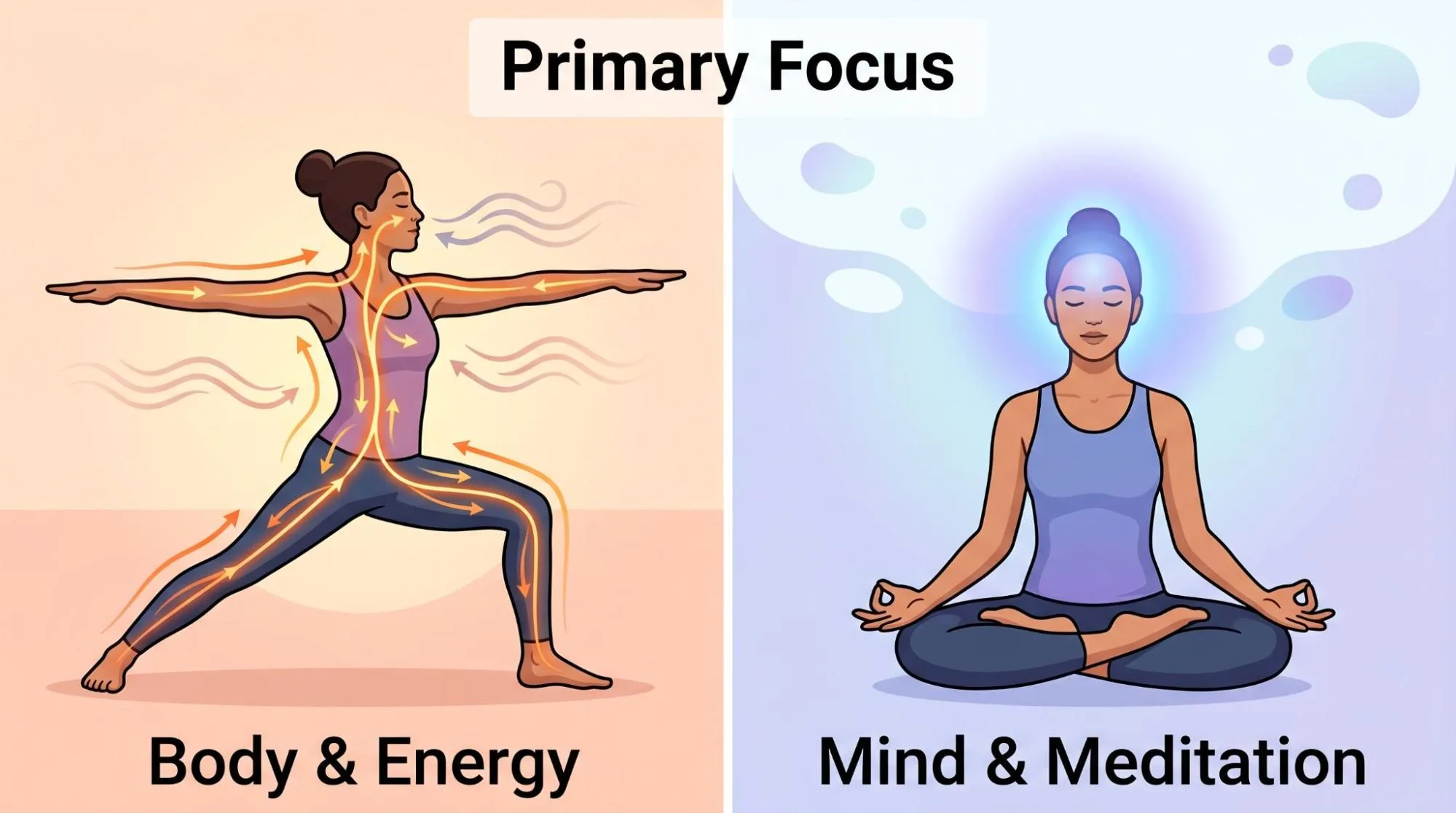 Difference Between Hatha and Raja Yoga: 7 Easy Points