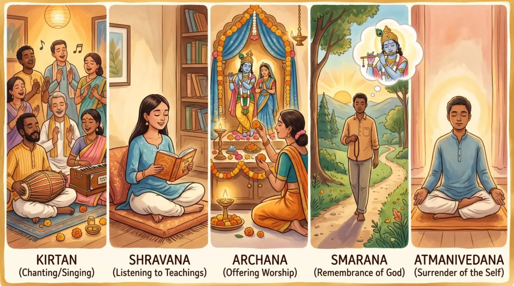 Bhakti Yoga Meaning and Practice: 5 Powerful Steps