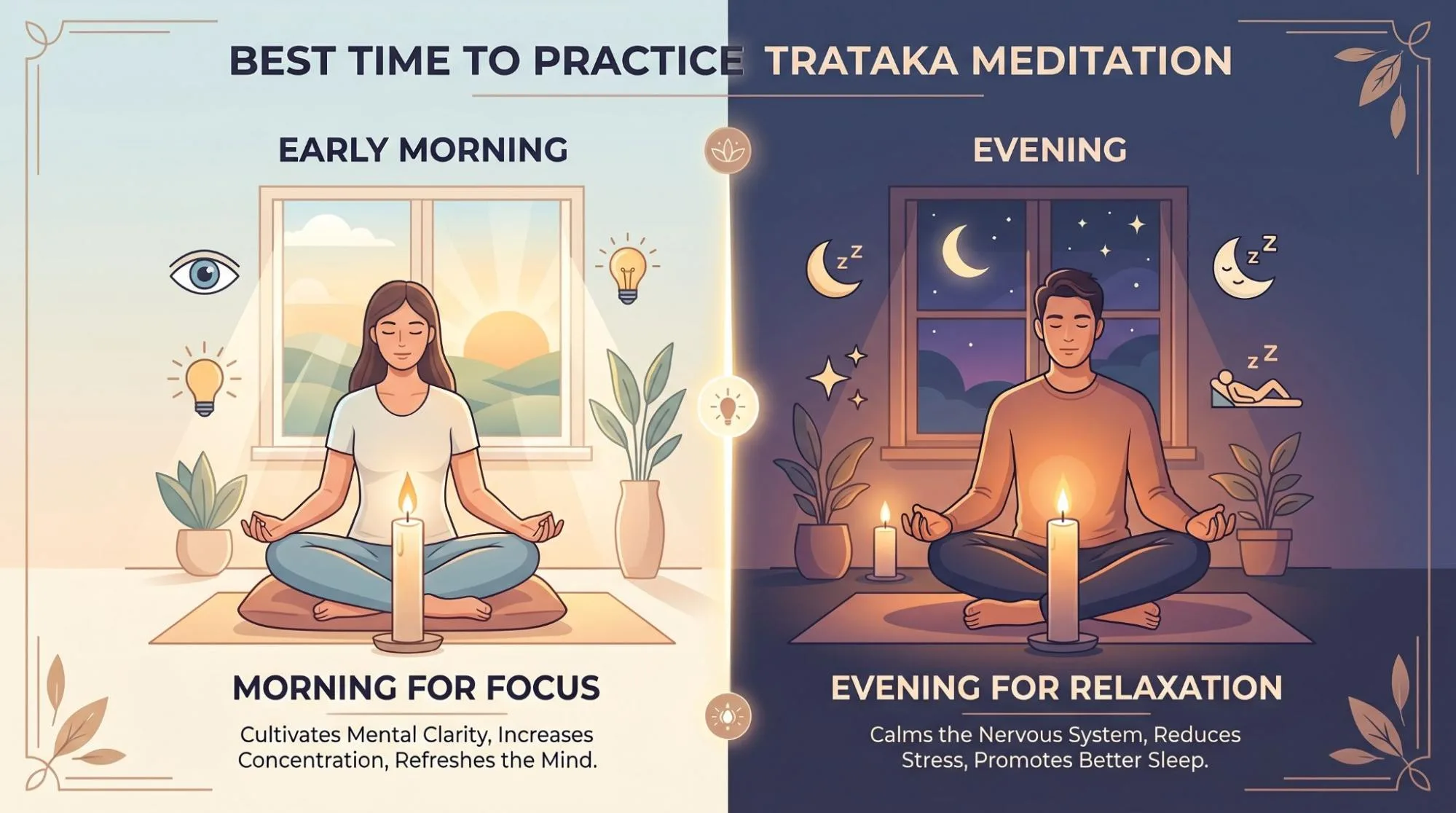9 Trataka Meditation Candle Gazing Benefits & Safe Steps